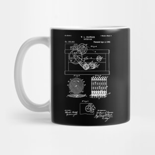 Cotton Gin patent / cotton engine blueprint Mug